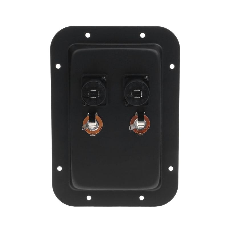 Junction Box 4-Core Socket Jack Plate Terminal Binding Post Dual Speakon Input PA DJ Speaker Cabinet