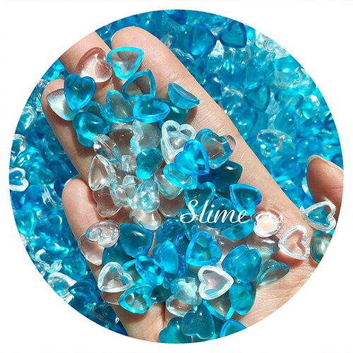 Boxi Slime kit Additives Charms Heart Fishbowl Beads Supplies Sprinkles Filler DIY Accessories For Fluffy Cloud Crunchy Slime