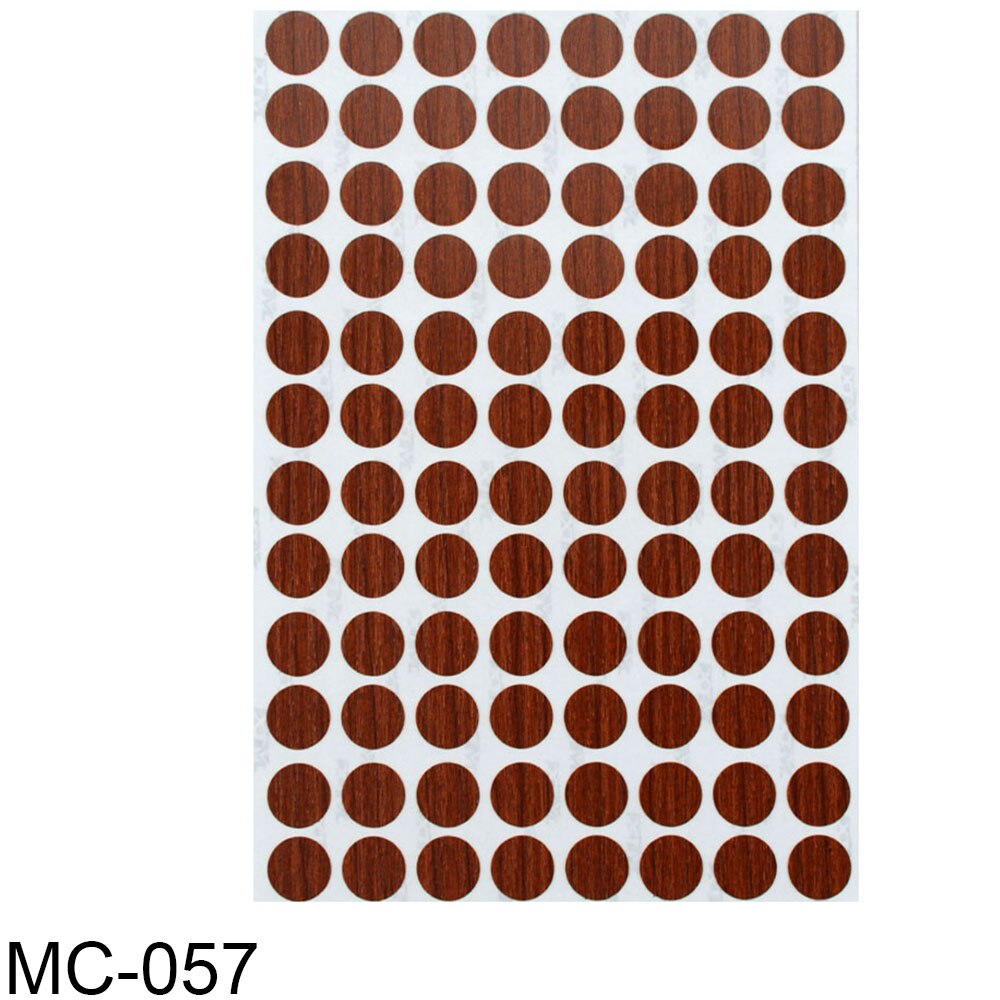 96Pcs/Sheet Pvc 15Mm Zelfklevende Decoratieve Films Meubels Schroef Cover Caps Stickers Hout Ambacht Bureau Kast ornament: MC-057