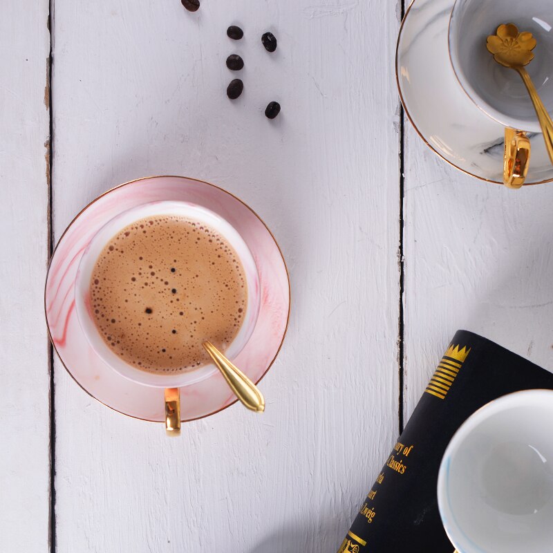 Luksusholder kaffekrus husholdningens eksklusive ettermiddagste kaffekrus årgang europeisk kaffeetasse hjemmeartikler  yy50cm