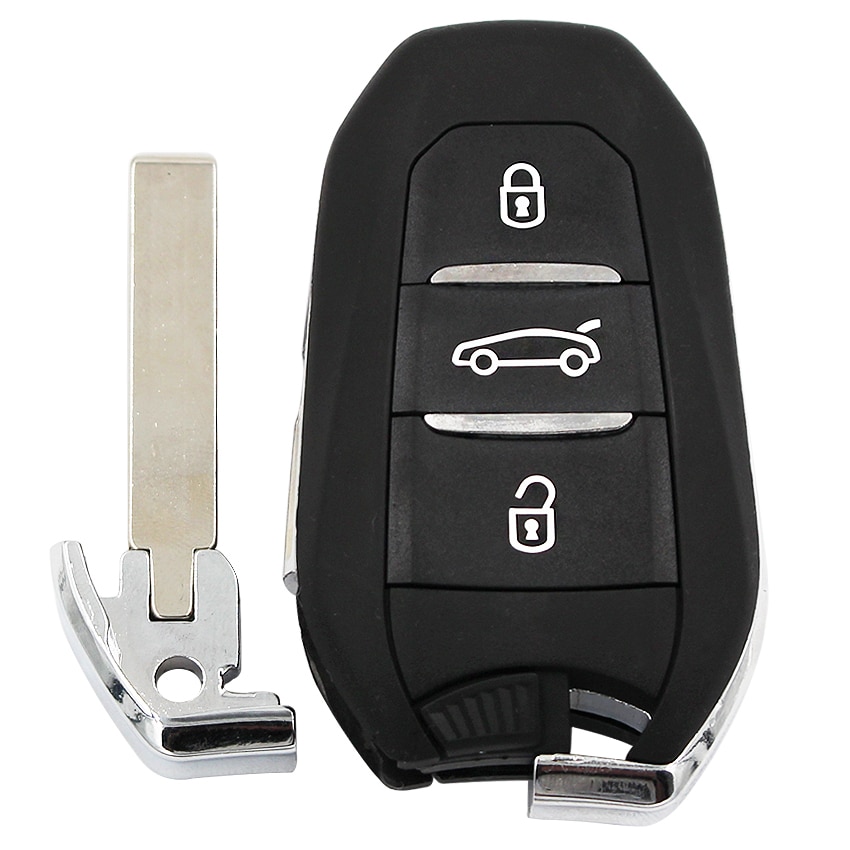 DS smart keyless go remote key 3 buttons 433MHz PCF7945 46 chip for Peugeot 308 508 for Citroen C4 DS4 DS5 emergency key HU83