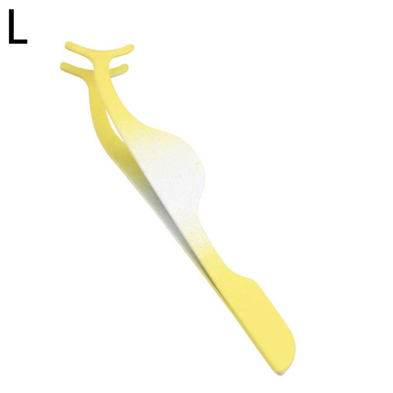 Pinzette per ciglia finte applicatore per ciglia finte estensione ciglia bigodino pinza ausiliaria pinza per trucco strumenti 1 pz