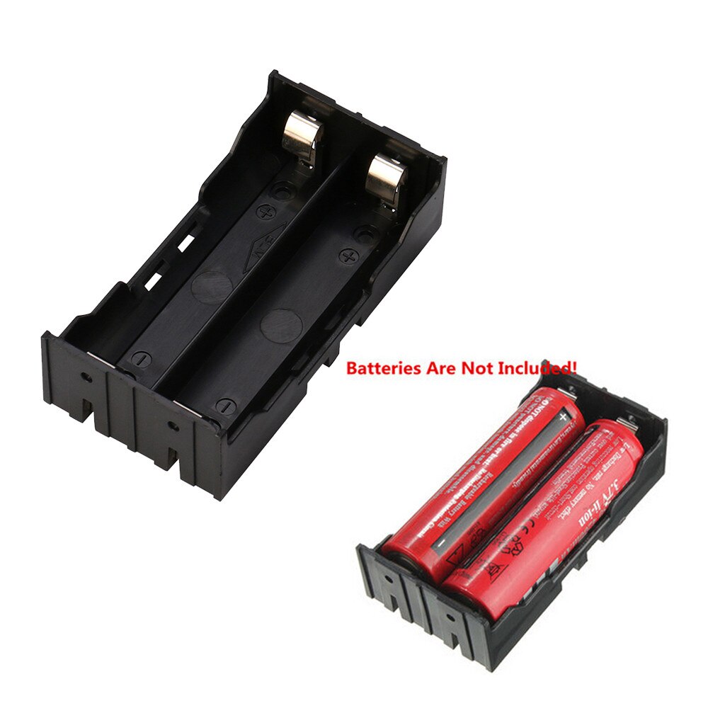 Selbstgebaute aufbewahrungsbox für 2 x 18650 wiederaufladbare 3.7v