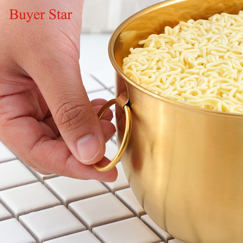 1 PCS Multifunctionele Noodle Kom Met Handvat Ring Salade Ijs Soep Instant Noodle Kom Voedsel Container Keuken Tablewares