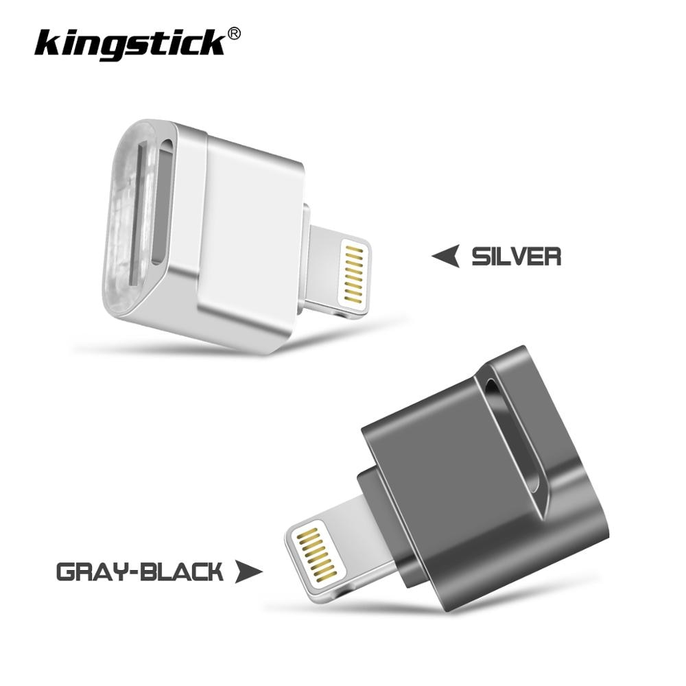 Kingstick mini usb flash-stasjon pendrive for iphone  /7/7 pluss /8/ x usb/otg/lightning 2 in 1 penn-stasjon for ios ekstern