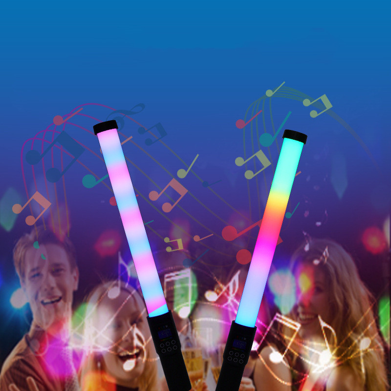 RGB Light Stick Handheld Photography Lamp 4600mAh Party Colorful LED Lamp Fill Light Handheld Wand Flash Speedlight Video Live