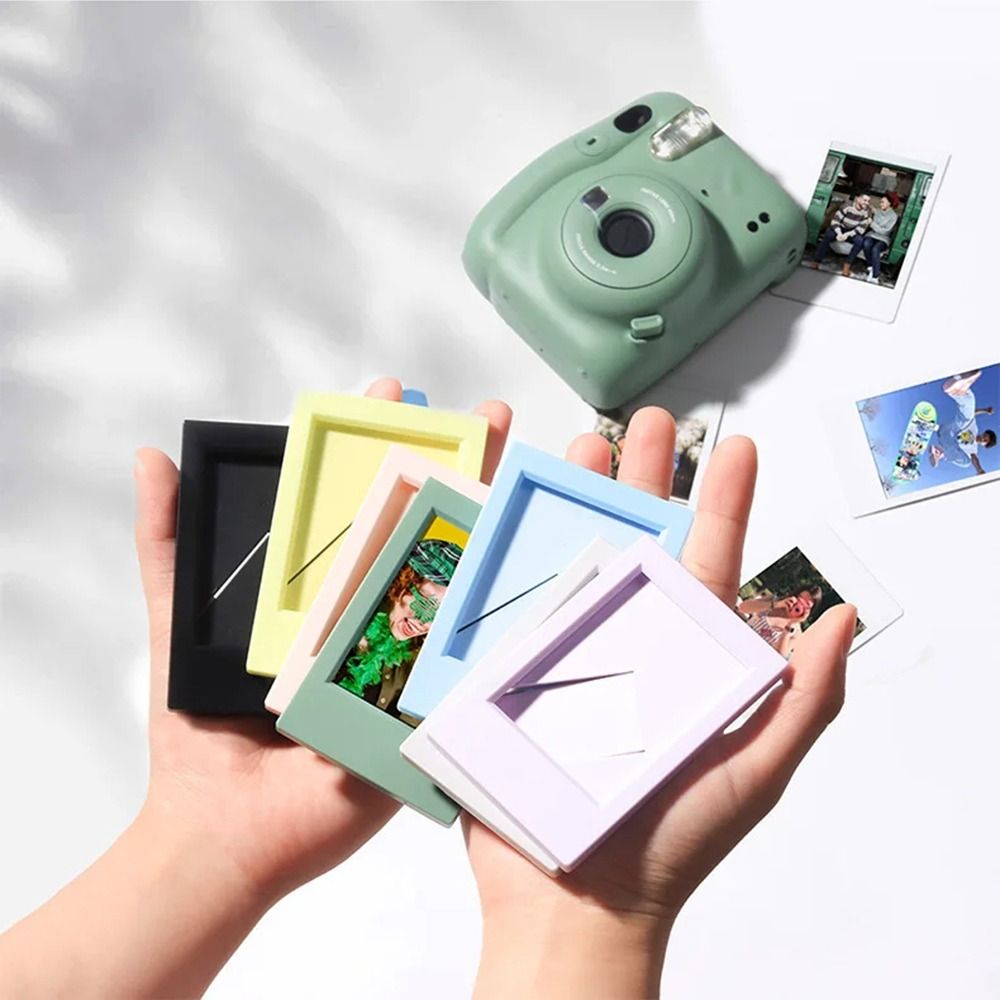 3 inch Vertical Photo Frame Colorful Mini Film Frame Instant Film Camera Picture Holder Art Photo Display Desktop Decor
