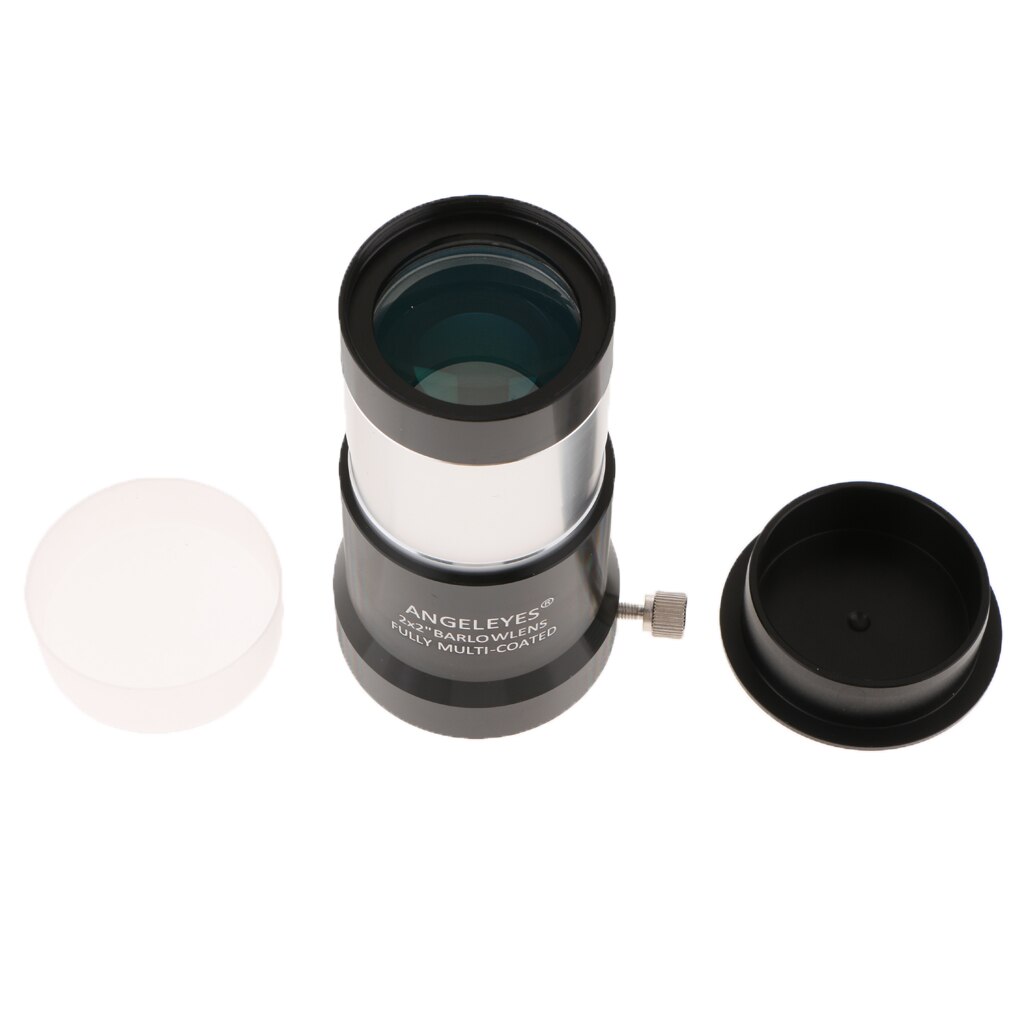 Barlow Lens 2X Metal 2'' Achromatic Barlow Lens for Telescope Eyepieces