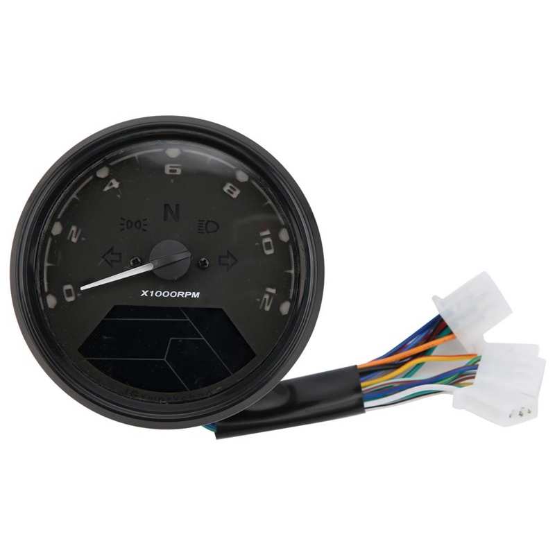 Quadro Strumenti Painel De Instrumentos Motorfiets Snelheidsmeter Led Multi‑function Digitale Indicator Dial Blue Backlit Dc 12V