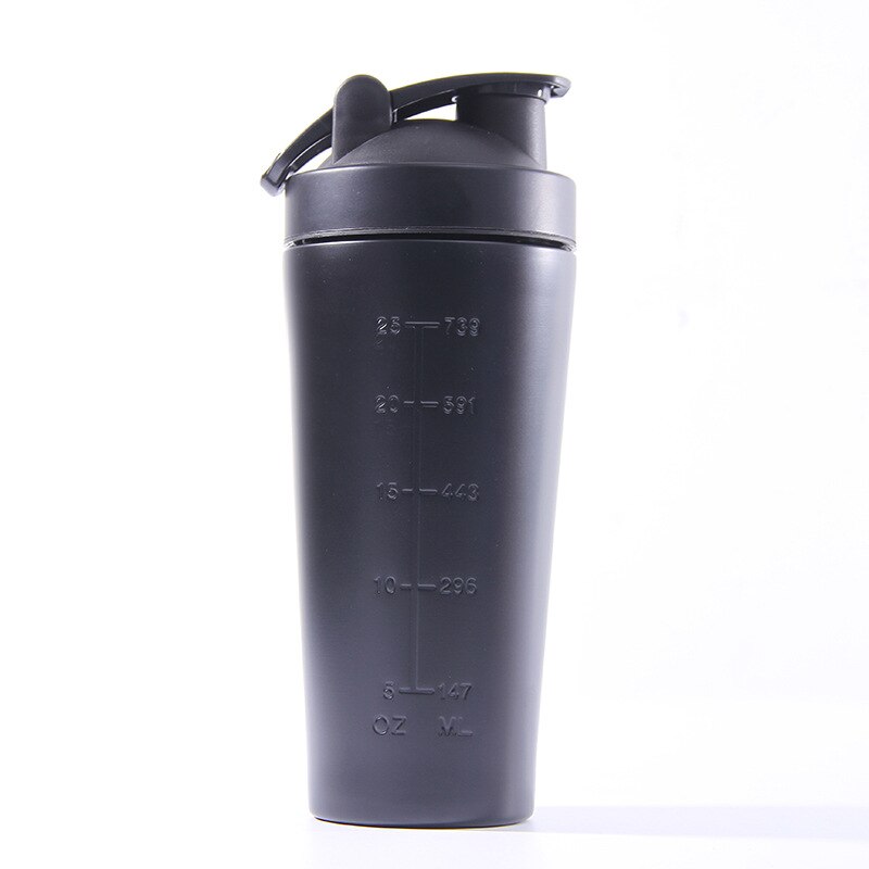 Rvs Eiwit Shaker Fles Gym Schudden Ketel Sport Milkshake Mixer Water Fles Wei-eiwit Voor Fitness Bpa-gratis: 03