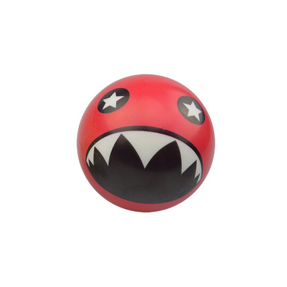 1PCS 6.3cm Exercise PU Rubber Toy Balls Face Print Sponge Foam Ball Stress Ball Relief Toy Hand Grips Muscle Training