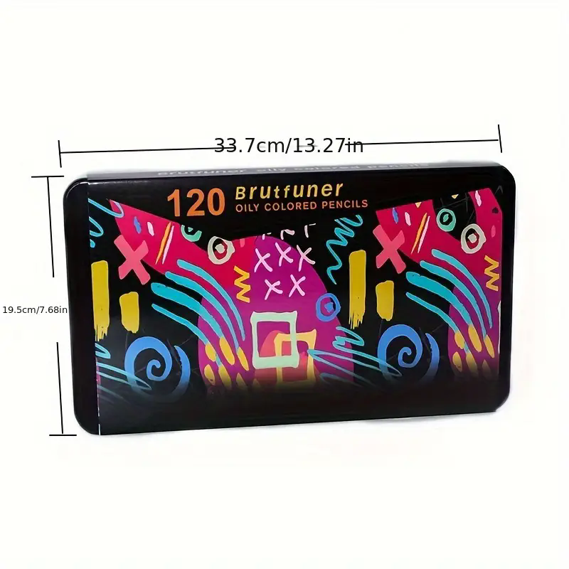 Brutfuner 72/120 Kolorowe Luksusowe Kredki Olejne w Metalowym Pudełku Nowej Generacji premia Rdzeń Kwadratowy Zestaw Kredkowych
