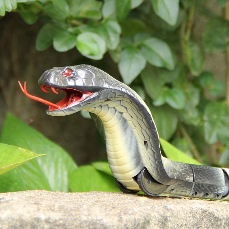 Funny Remote Control Naja Cobra Plastic Snake Toy for Children High Simulation King Cobra Interesting Egg Radio Control Toy