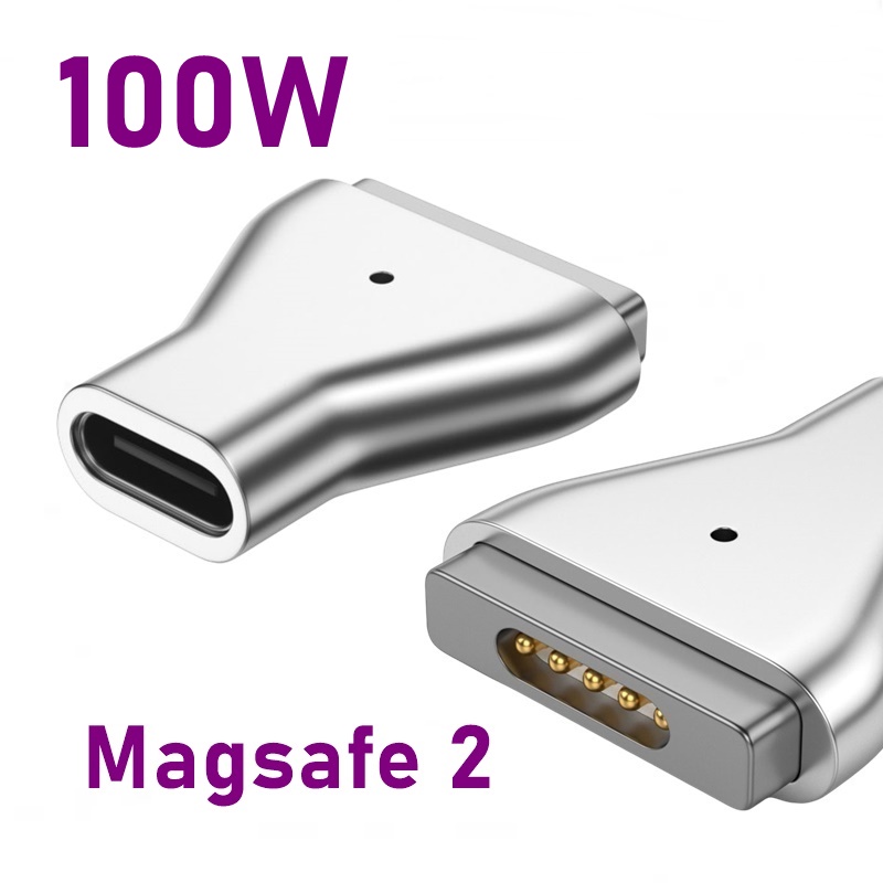 Adaptador de carga rápida USB tipo C PD magnético de aleación de 140W para Magsafe 3 2 1 MacBook Air Pro indicador Led convertidor de enchufe magnético: royal blue