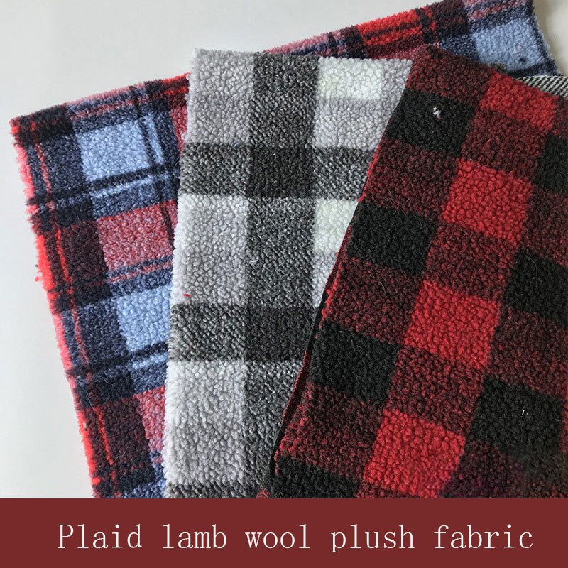 Spot Producten Plaid Lam Wol Pluche Herfst En Winter Mode Vrouwen Jas Stof