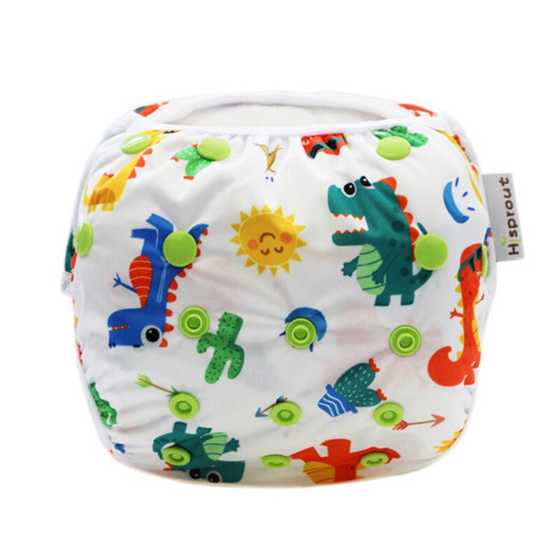 baby swim diaper for baby swimming reusable swimming diapers baby nappies washable pool pant baby cloth diaper nappy: Dinosaur