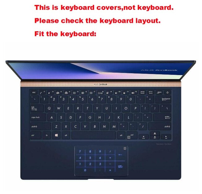 Clear Tpu Keyboard Cover Voor Asus Zenbook 13 14 UX433FA UX433F UX433 UX433FN UX434F UX434 UX333FA UX333FN UX333F UX390UA UX390