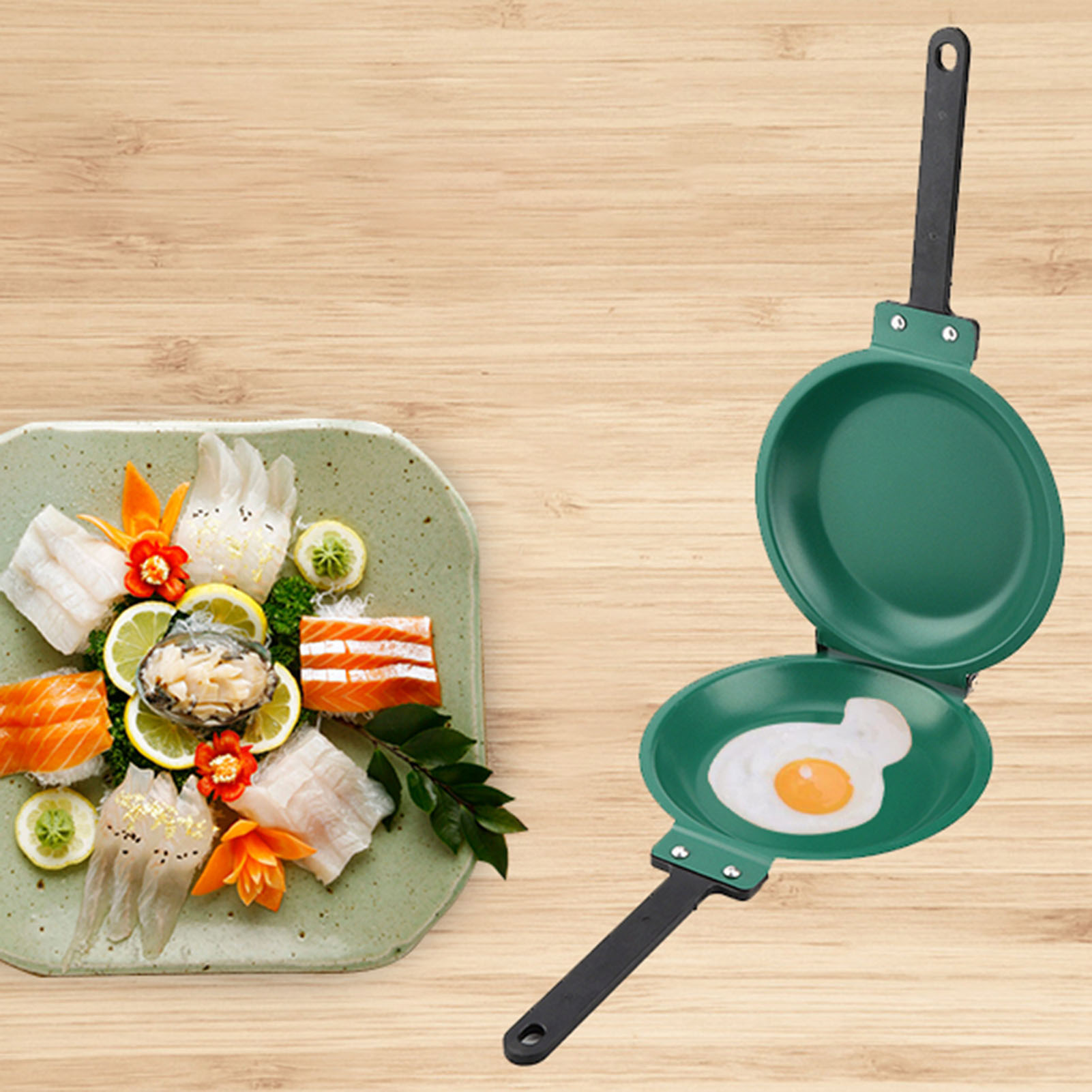 Double Side Titanium Steel Coating Frying Pan Pancake Maker Household Kitchen Cookware Kitchen Cookware Pancake Frying Pan