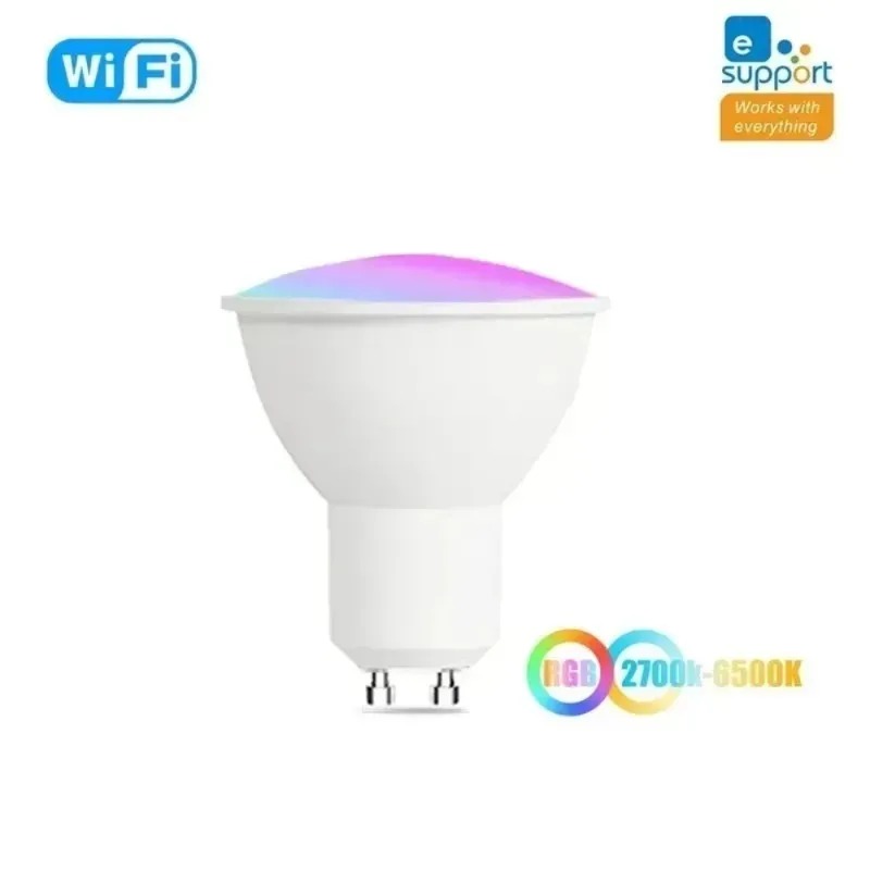 EWelink GU10 Lampadina WiFi Zigbee RGB LED Lampade dimmerabili 3000-6500k Lampadine Controllo remoto vocale APP con Alexa Google Salute