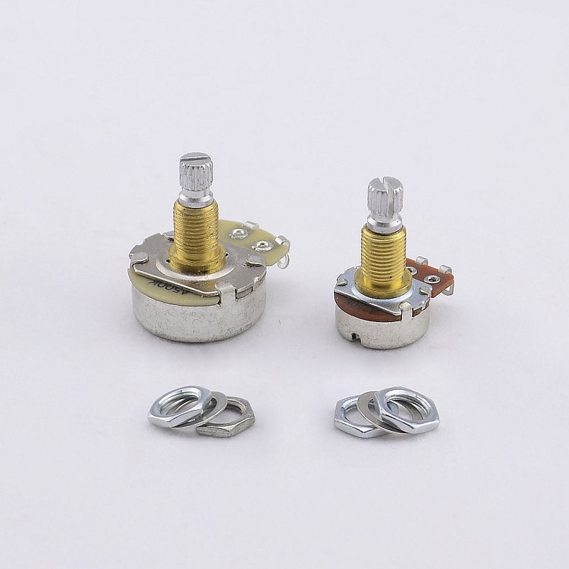 【Made in korea】potenciómetro de eje de latón alfa (POT) para bajo de guitarra eléctrica A250K/B250K/A500K/B500K