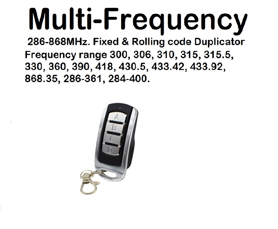 Garageport fjernbetjening 868 mhz gate kontrol rullende kode 287-868 mhz fjernbetjening duplikator klon garage kommando åbner