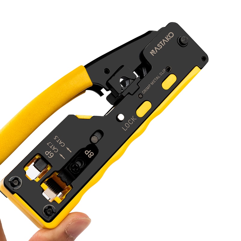 Für katze 7/6/5 RJ45 crimpen Werkzeug für 6P/RJ11 und 8P/RJ45 crimpen schneiden Streifen Werkzeug multifunktionale crimpen werkzeug für Linie Ethernet Kabel W