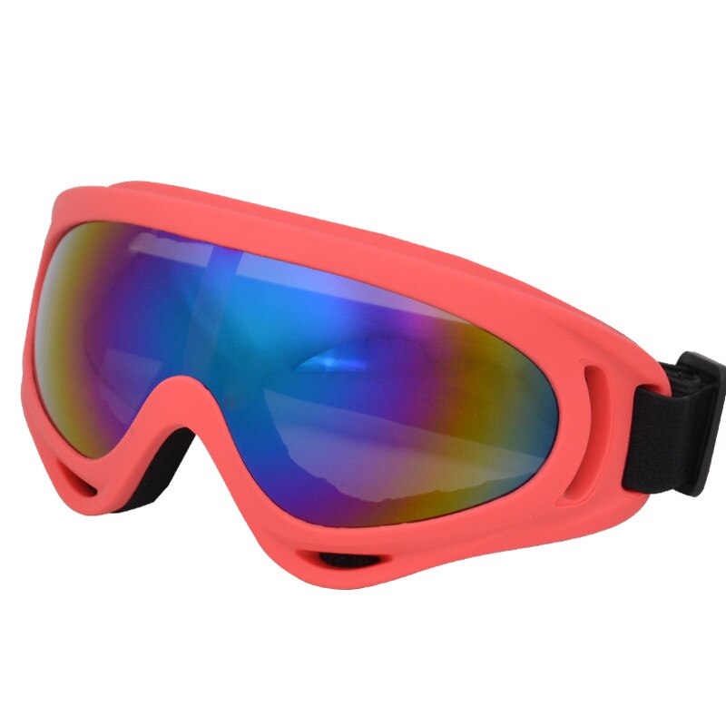 Winter Snowboard Ski Safety Glasses Outdoor Windproof UV400 Skiing Goggles Men Women Anti-impact Snowboard Snowmobile Eyewear: Red