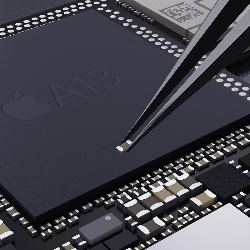 Nuove pinzette Qianli INeezy Ultra Fine Gringding manuale pinzette in acciaio Non magnetiche BGA Jumper pinze di riparazione per riparazione del telefono