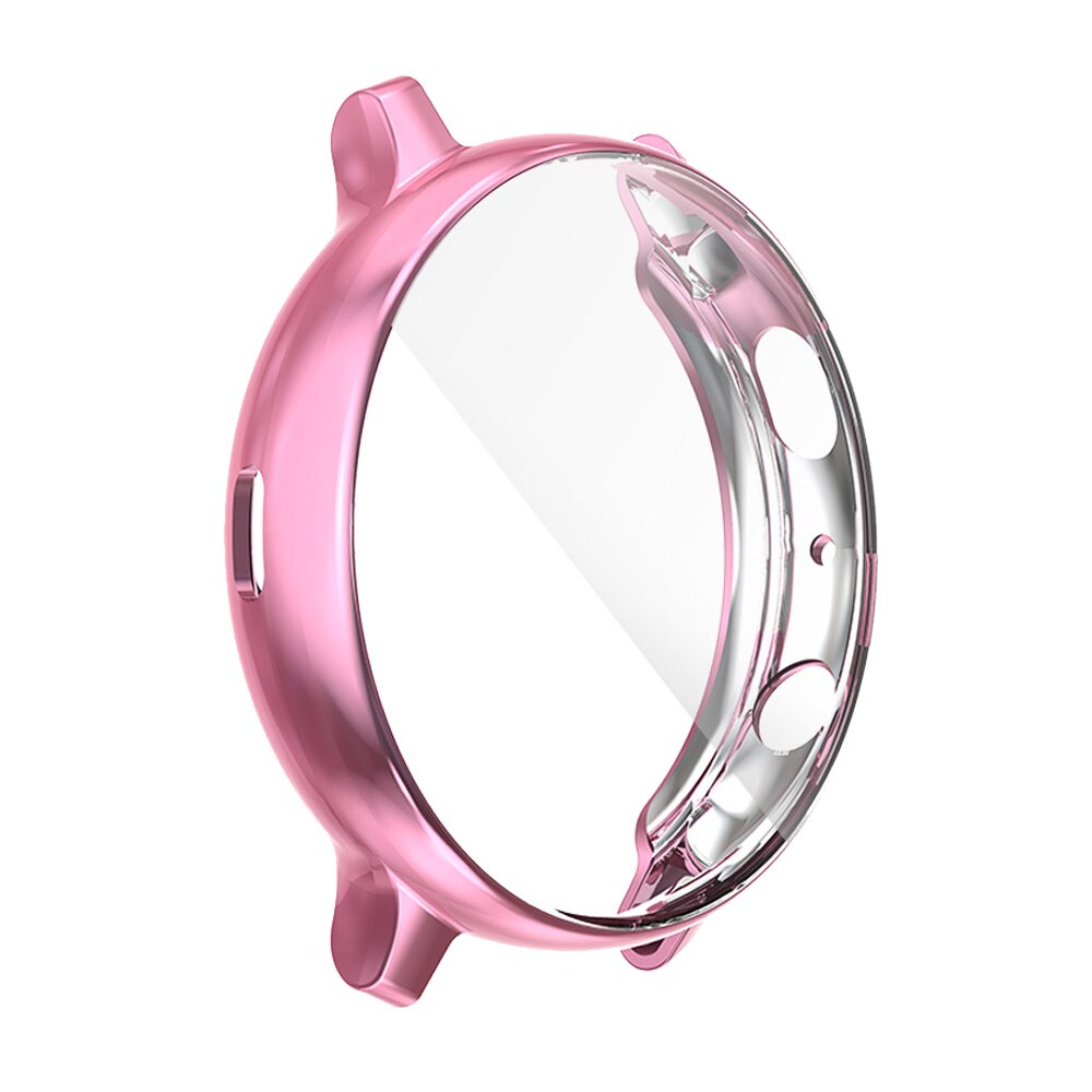 Til samsung galaxy watch active 2 etui 40mm 44mm active 2 cover sm -r820/r830 bumper skærmbeskytter soft tpu shell tilbehør: Lyserød / For aktive 2 44mm