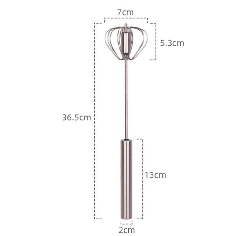 utensilios de herramientas y gadgets cocina accesorios cocina cocina accesorio Mezclador semiautomático giratorio de presión manual de acero inoxidable, herramienta de cocina manual para mezclar café y leche, a la: L