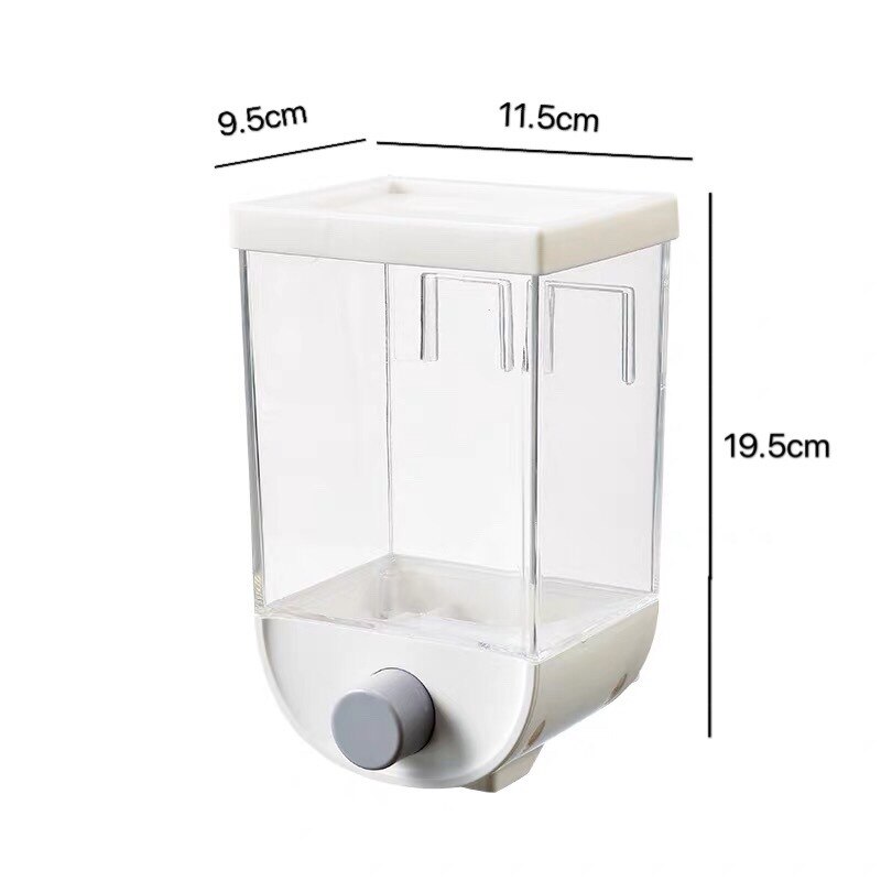 Perforation-Free Wall-Mounted Grain Storage Transparent and Visible Sealed Moisture-Proof Tank Dry Goods Sub- Packing Box: 1000ML