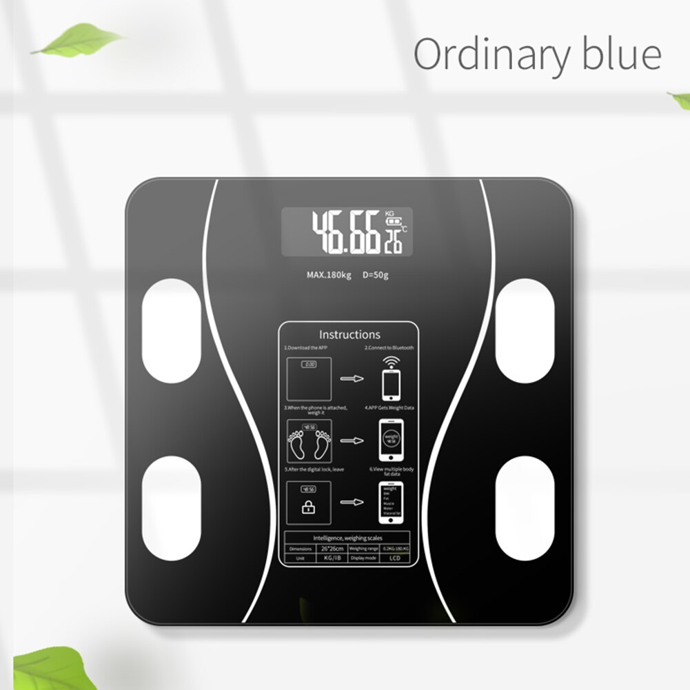 Fitness Home Bathroom LCD Display Smart Bluetooth Weight Scale Cellphone Wireless With App Digital Bodybuilding Body Fat