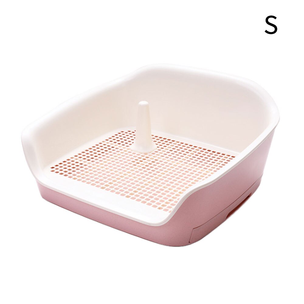 Double Layer Toilet Dog Potty Cat Puppy Litter Tray Urinal Pull With Drawer Type Big Space Double Layer Toilet Seat: pink / 56X50X28CM
