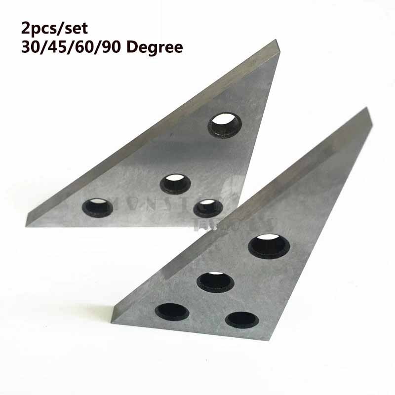 2Pcs 30/45/60/90 Degree Precision Machinist Measurement Tool Angle Block Ruler Inch Metric Triangle Metal Block Angle