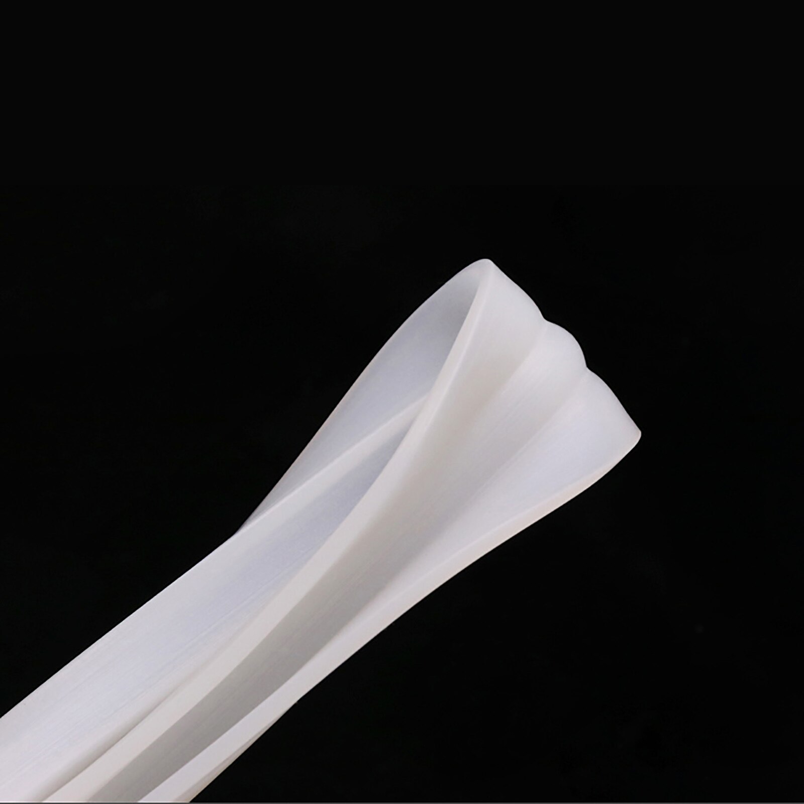 Silikonegummi forseglet strimmel u form solid pakning vandtætte kofangerstænger hvid 1 meter