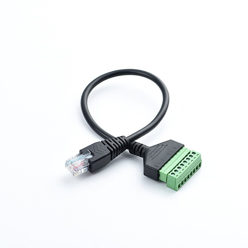30cm RJ45 Connector RJ45 To Screw Terminal Cables Adaptor RJ45 Male To 8 Pin Connector RJ45 Splitter for CCTV DVR