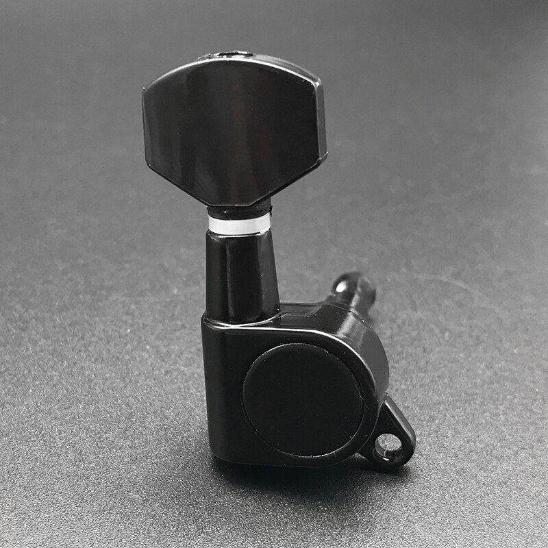 Stemmechanieken voor elektrische akoestische gitaar met vergrendeling, sleutel en sleutel.