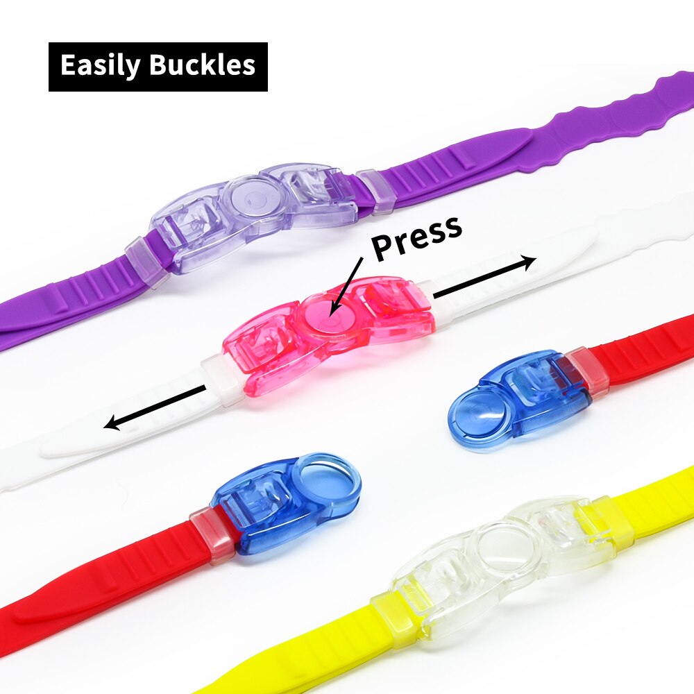 Niños gafas de natación niños 3-8Y visión amplia Anti-niebla Anti-UV snorkel máscara de buceo tapones para los oídos deportes al aire libre