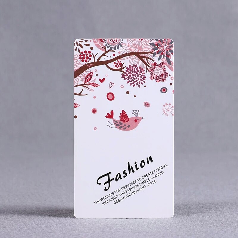 300gsm gecoat papier custom papier hangtag gedrukt kleding prijs label tags tag garment tags