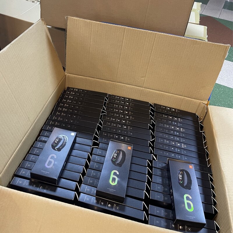 Global Version Xiaomi Mi Band 6 AMOLED Screen Blood Oxygen Fitness Traker Heart Rate 5ATM Waterproof Smart Band 5 Color Bracelet