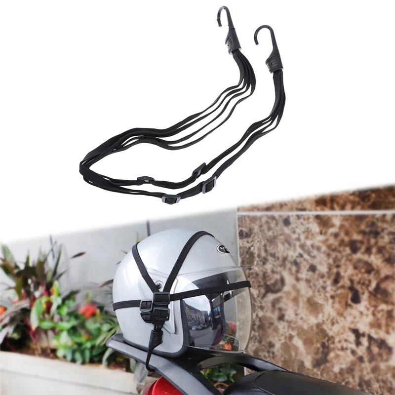 Correas universales para casco de motocicleta, equipaje retráctil de fuerza para motocicleta, correa de cuerda elástica, bolsa de equipaje de 90cm