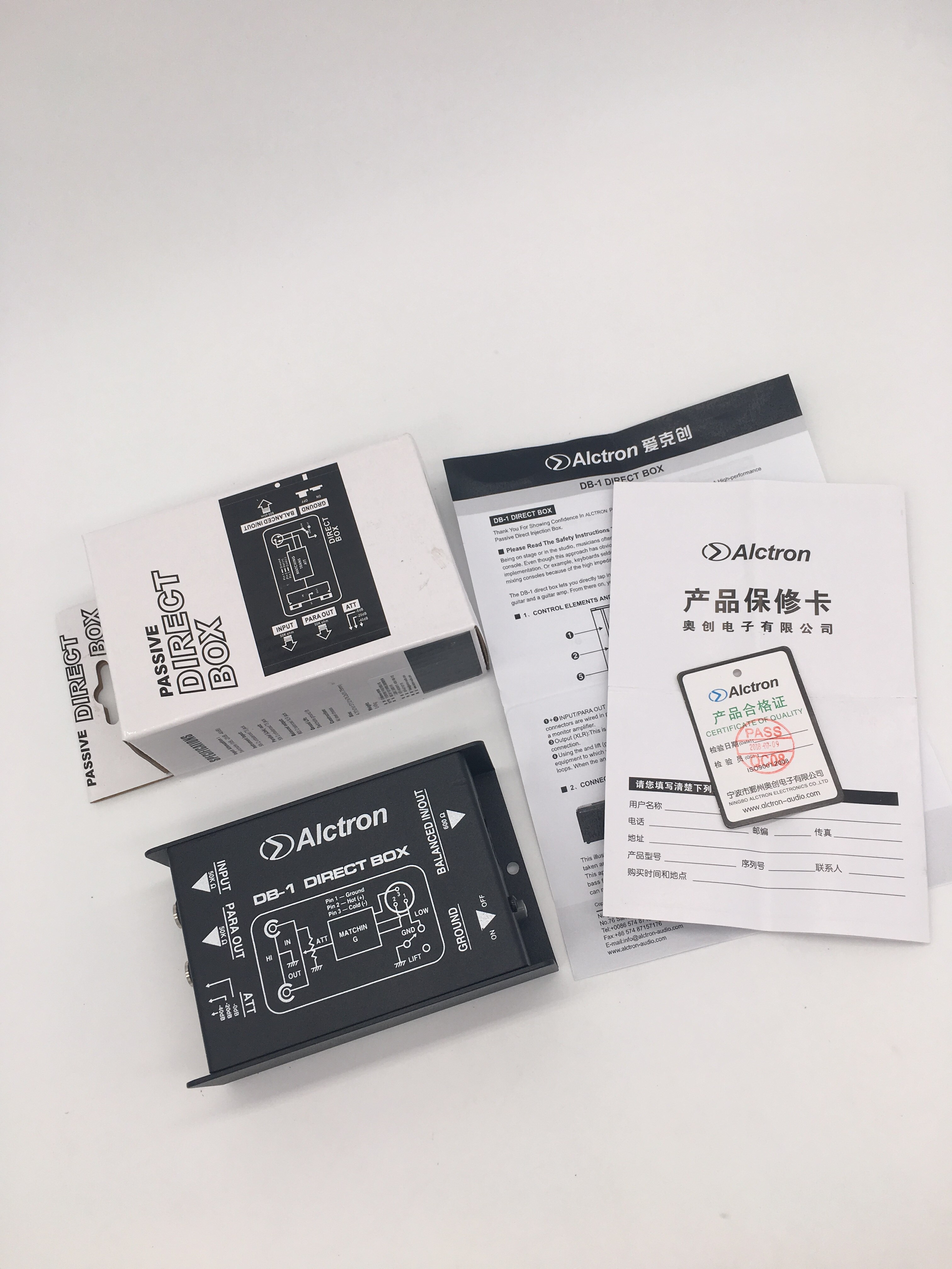Alctron – boîtier Direct DI DB-1, 1 canal, stéréo passif, , nouvel arrivage