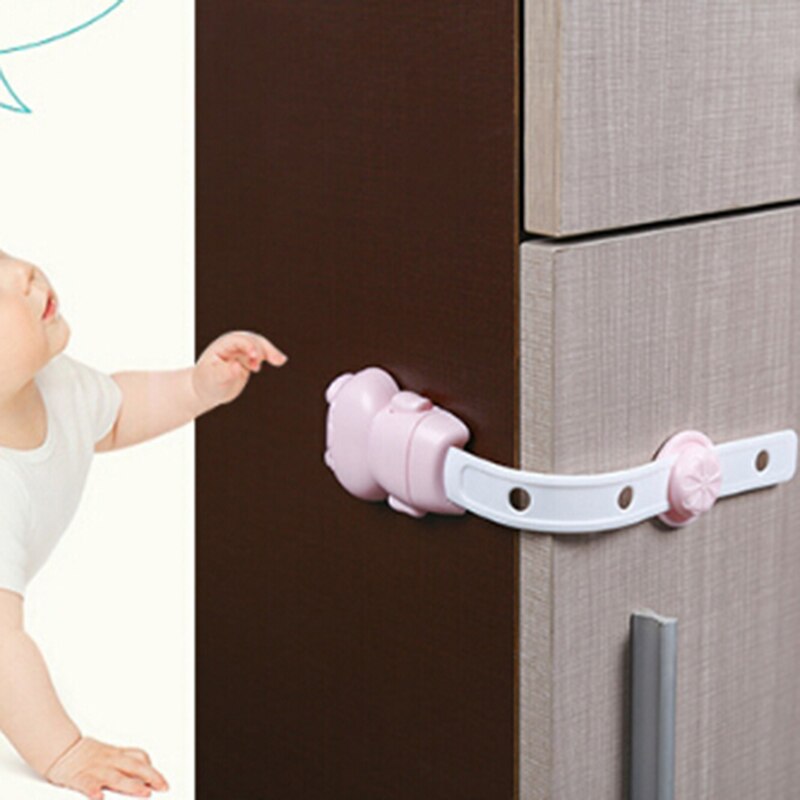 Baby Bear Safety Cabinet Lock Children Protection Kids Drawer Locker Infant Baby Security Cupboard Child Proof 3 Choices