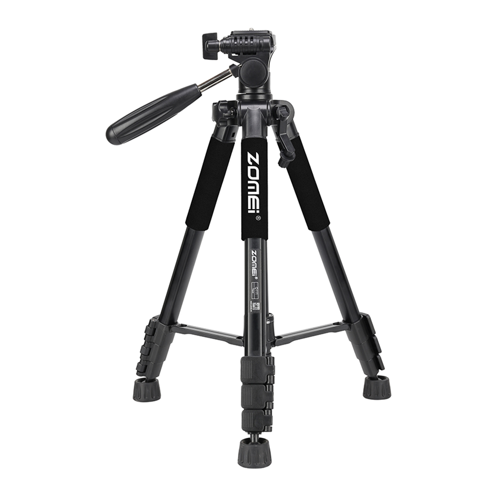 ZOMEI Q111 Professionelle Tragbare Reise Aluminium Kamera Stativ w/Pan Kopf Telefon Halter für SLR DSLR Digital Kamera Foto stativ
