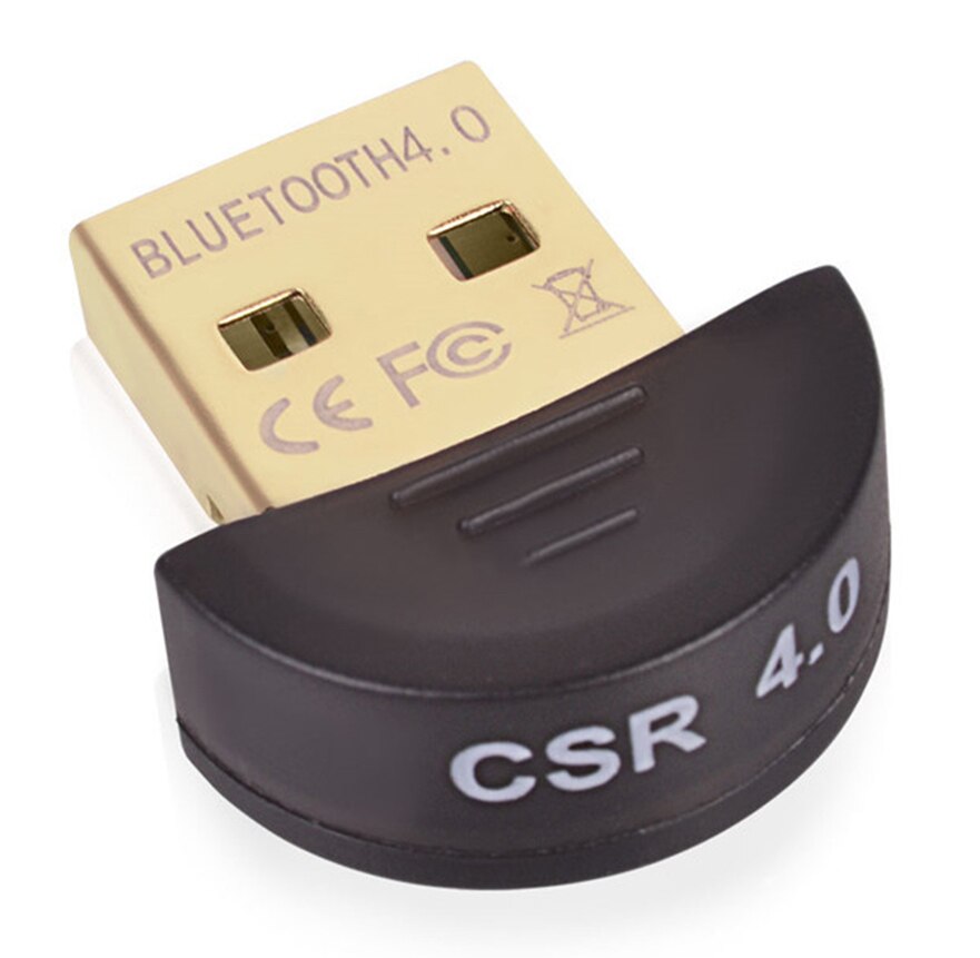 Mini USB Bluetooth CSR 4.0 Adapter Receiver Transmitter Wireless Dongle with Integrated Antenna and Gold Plated Connector: Round edge