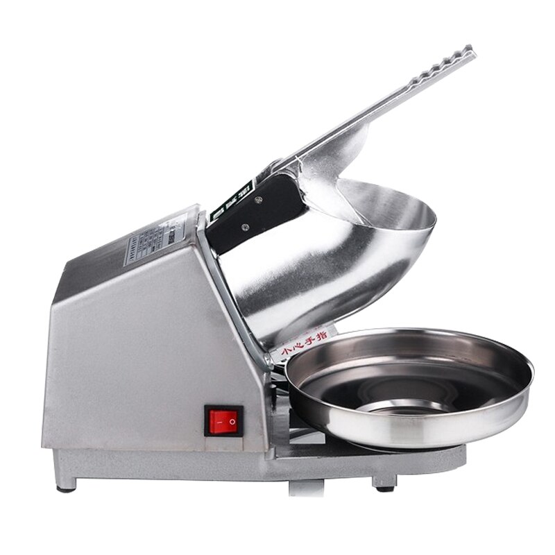 180W household small ice machine stainless steel ice machine commercial electric tea shop cafe bar sand ice machine: Default Title