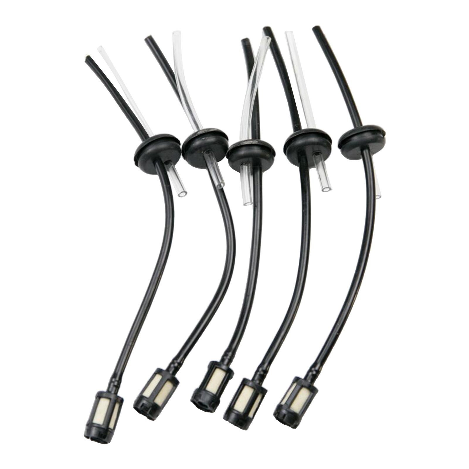 Chainsaw Fuel Line & Filter Kit – 5-Pack Replacement Hose Assembly For Strimmer, Brushcutter & Chainsaw (MS070 Compatible, Plastic)