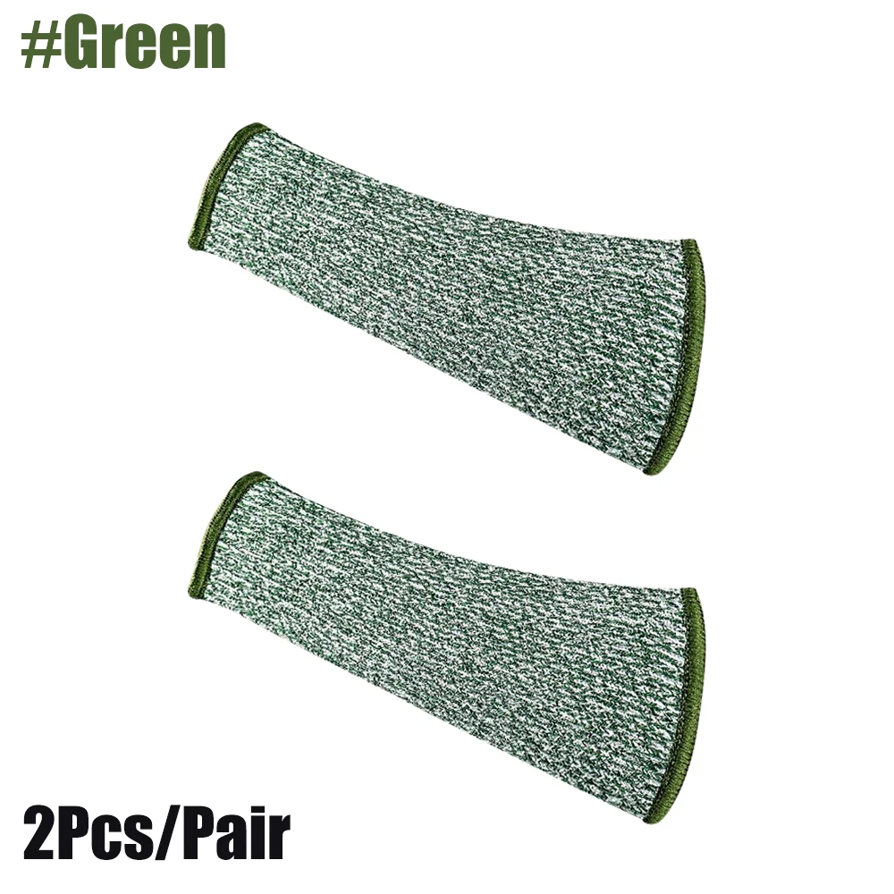 GOMOREON 1Pair Cut Resistant Sleeves, Burn Heat Resistant Arm Sleeve Protectors Protective Forearm Sleeves Cooking Gardening: Red