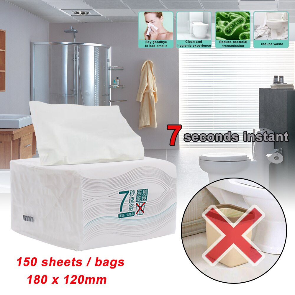 Toilet Paper Bulk no Rolls Bath Tissue Bathroom White Soft 3 Ply 150 Pumping