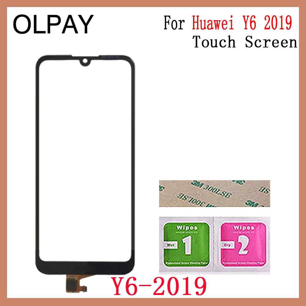 Olpay Aaa Touchscreen Voor Huawei Y5 Touch Screen Digitizer Voor Huawei Y6 Touch Panel Touch Screen Sensor glas: Y6 2019 No Tools